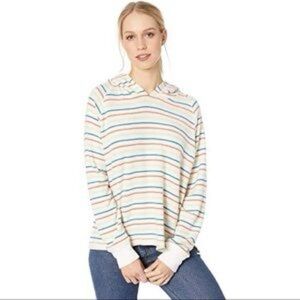 LNA California Brushed Carly Striped‎ Hoodie Size XS